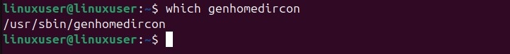 genhomedircon Command in Linux6