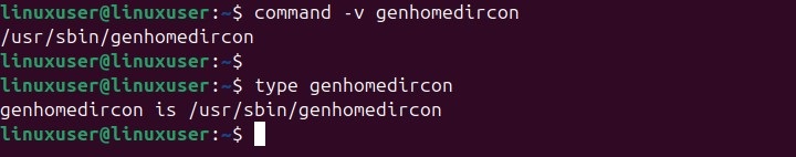 genhomedircon Command in Linux7