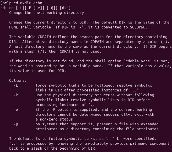 help Command in Linux7