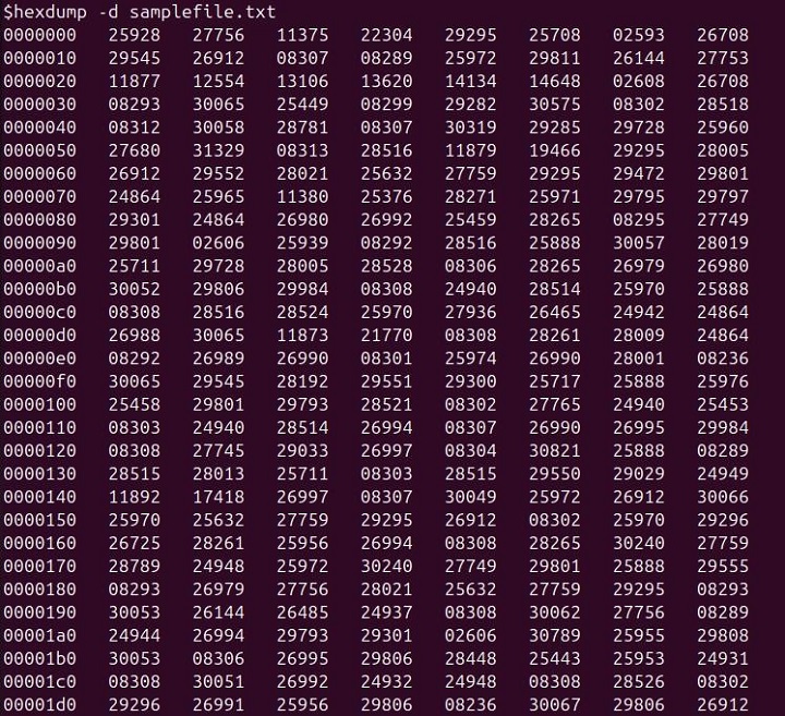 hexdum Command in Linux4