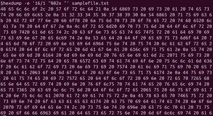 hexdum Command in Linux8