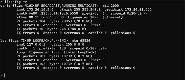 ifconfig Command in Linux7
