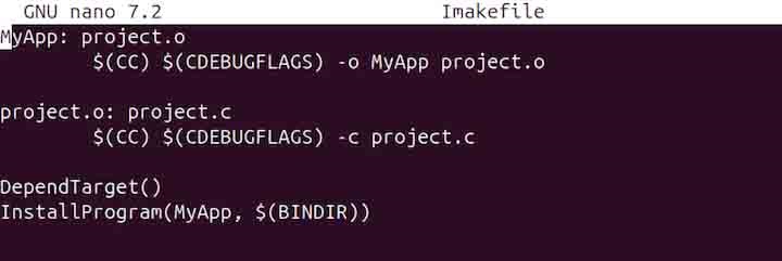 imake Command in Linux2