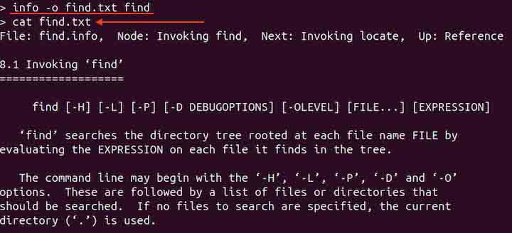 info Command in Linux3