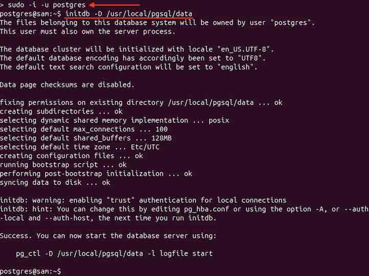 initdb Command in Linux2
