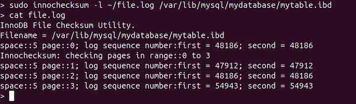innochecksum Command in Linux6