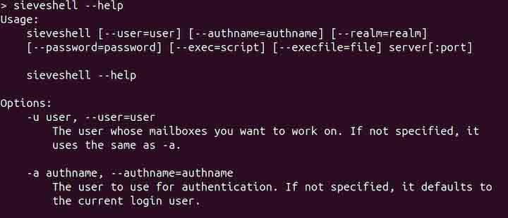 installsieve Command in Linux2