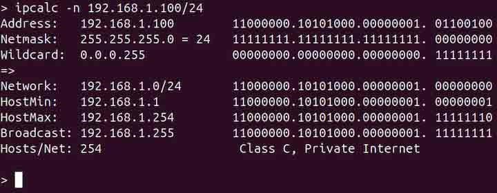 ipcalc Command in Linux8