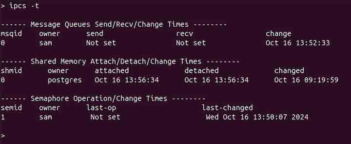 ipcs Command in Linux9