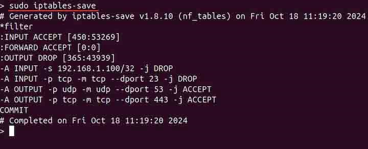 iptables-save Command in Linux3