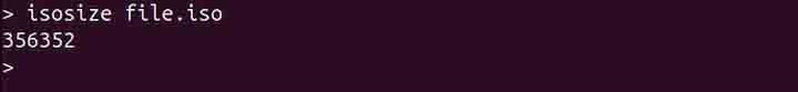 isosize Command in Linux1