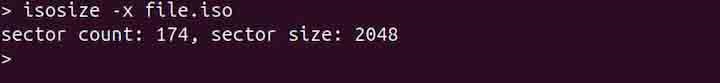 isosize Command in Linux2