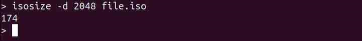 isosize Command in Linux3