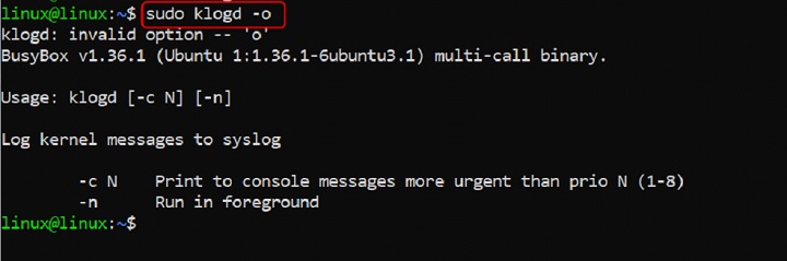 klogd Command in Linux4