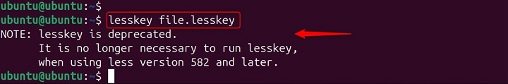 lesskey Command in Linux2