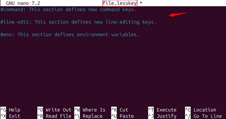 lesskey Command in Linux4