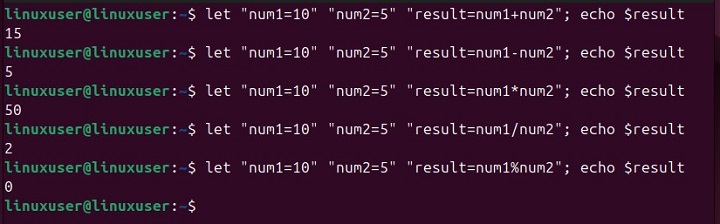 let Command in Linux1