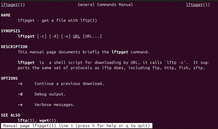 lftpget Command in Linux1
