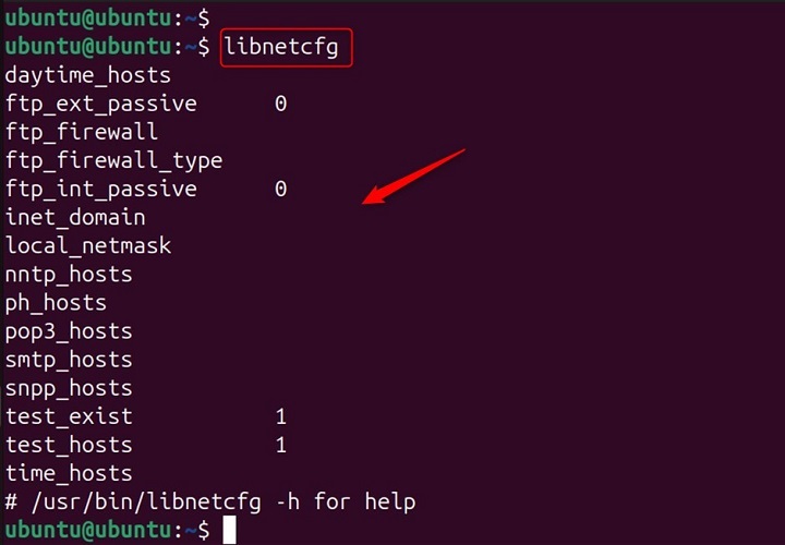 libnetcfg Command in Linux1