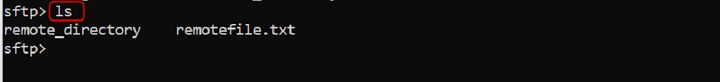 Listing Files on Remote Server Using sftp