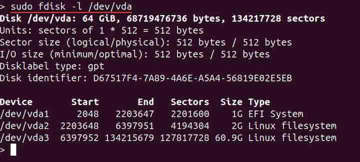 Listing Partition of a Specific Device