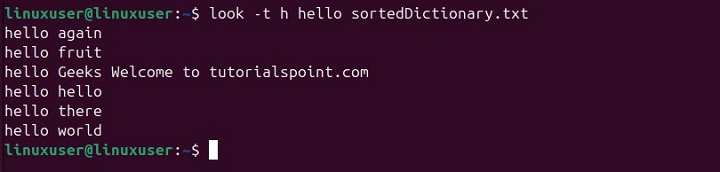 look Command in Linux8