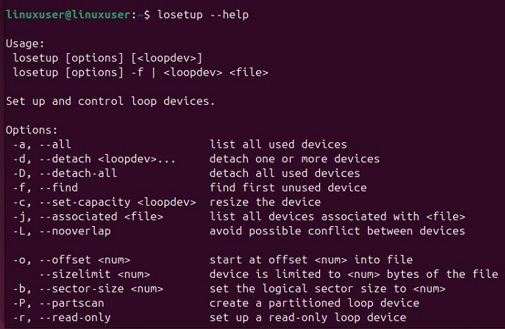 losetup Command in Linux2