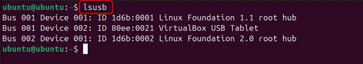 lsusb Command in Linux1
