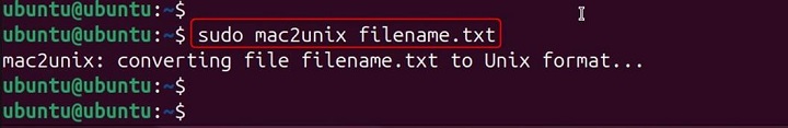 mac2unix Command in Linux2