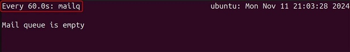 mailq Command in Linux13