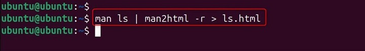 man2html Command in Linux3