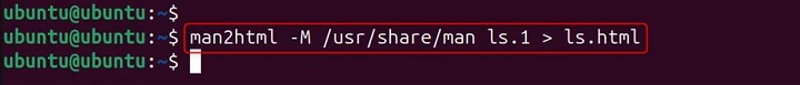 man2html Command in Linux6