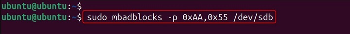 mbadblocks Command in Linux10