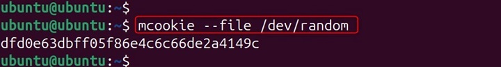 mcookie Command in Linux11