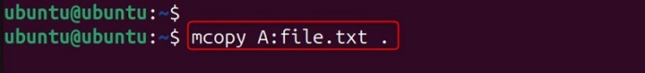 mcopy Command in Linux3