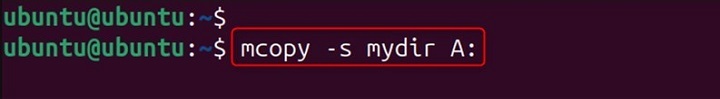 mcopy Command in Linux5