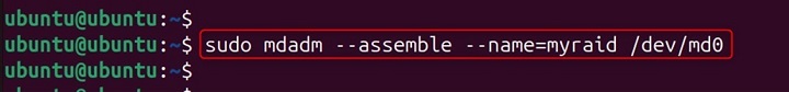 mdassemble Command in Linux11