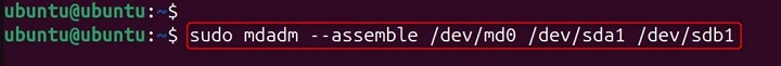 mdassemble Command in Linux2