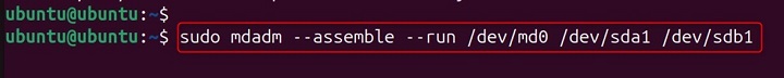 mdassemble Command in Linux8