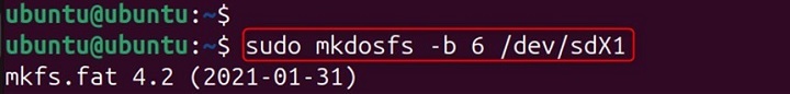 mkdosfs Command in Linux12