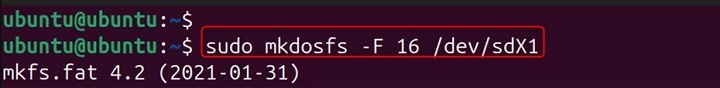 mkdosfs Command in Linux15