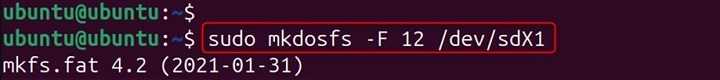 mkdosfs Command in Linux16
