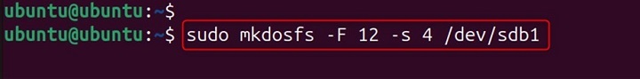 mkdosfs Command in Linux3