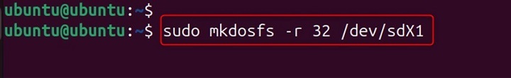 mkdosfs Command in Linux7