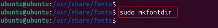 mkfontdir Command in Linux1