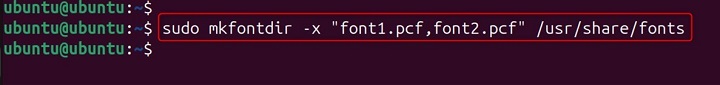 mkfontdir Command in Linux12