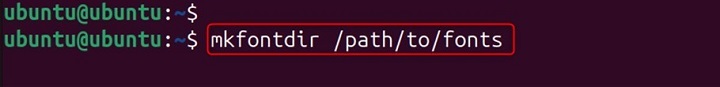 mkfontdir Command in Linux2