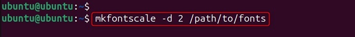mkfontscale Command in Linux11
