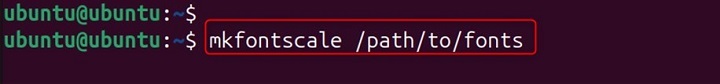 mkfontscale Command in Linux6