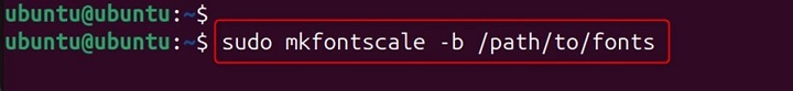 mkfontscale Command in Linux8
